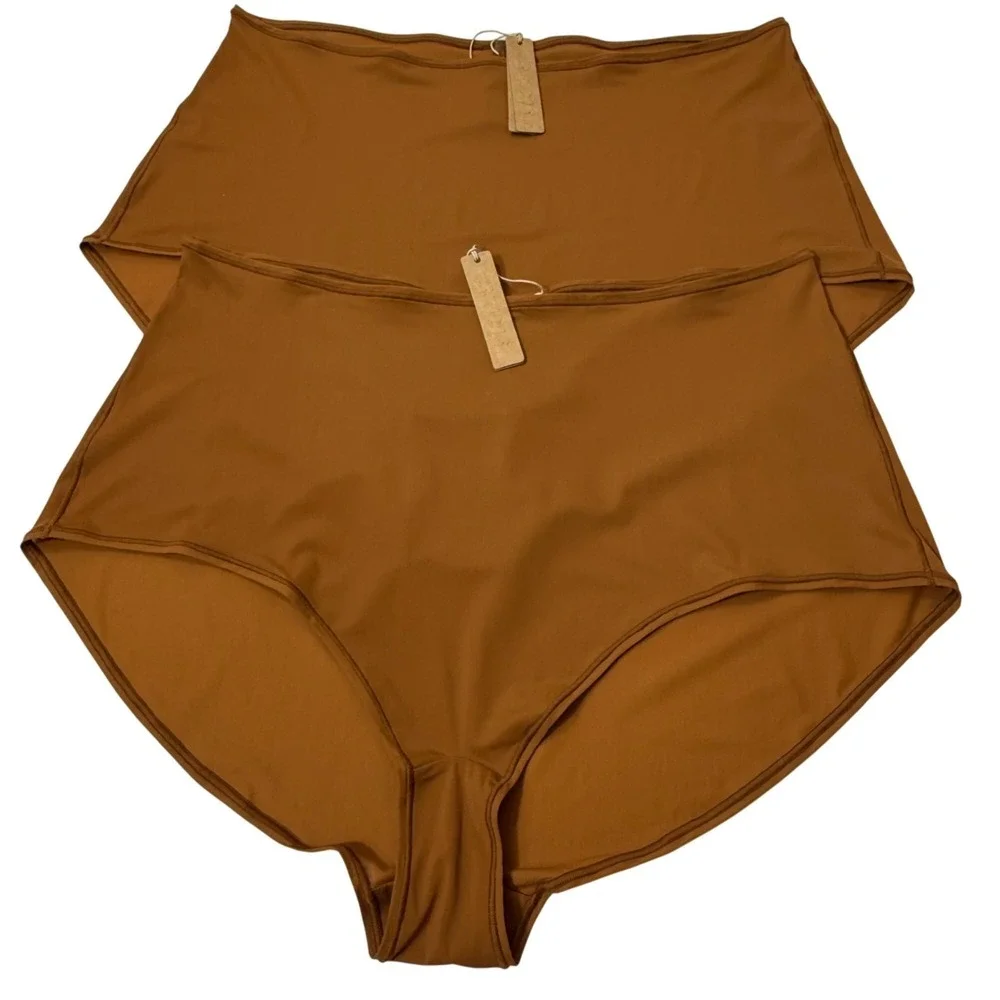 SKIMS‎ Jelly Sheer Boy Short Lot of 2 Copper 3X